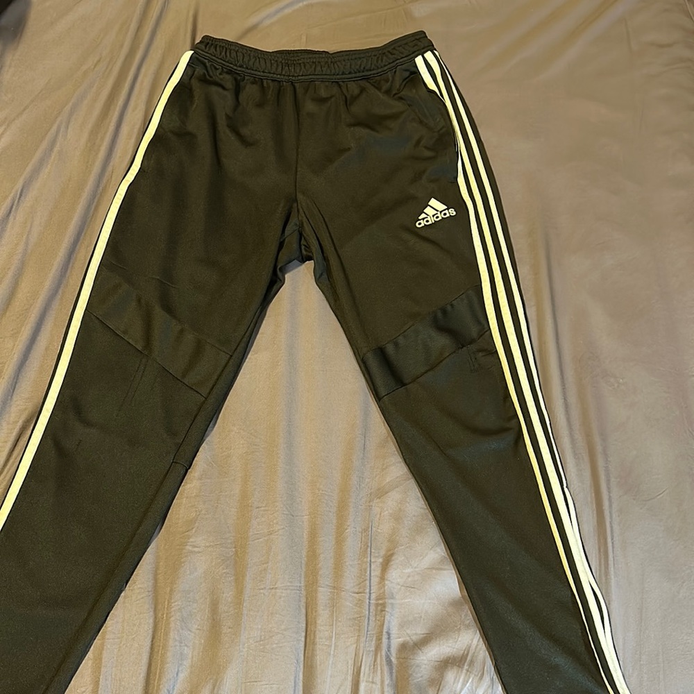 ADIDAS Men’s Sweatpants Black White (M)